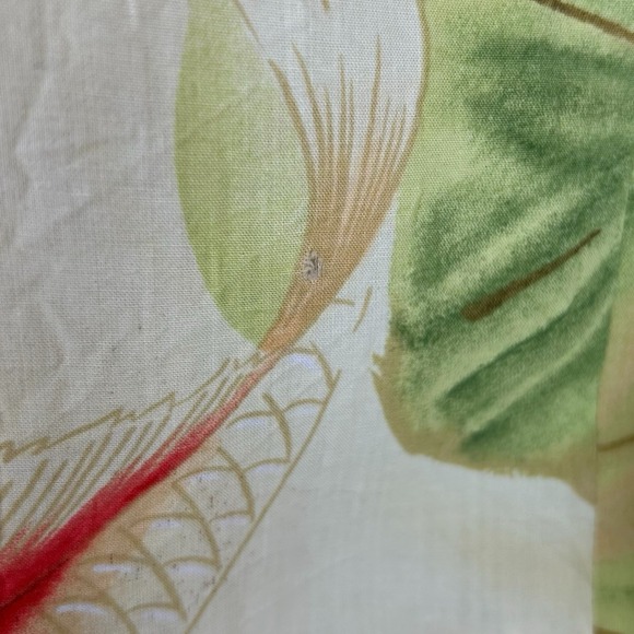 Vintage Jams World Maxi Koi Pond Fish Print Dress Hawaiian Womens Large W370-KOI - Picture 10 of 15